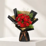 Royal Red Roses & Carnation Bouquet